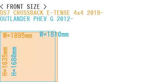 #DS7 CROSSBACK E-TENSE 4x4 2018- + OUTLANDER PHEV G 2012-